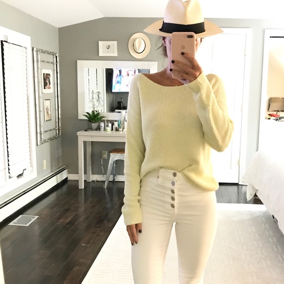 Lou & Grey Sweaters - Lou & Grey yellow beige long sleeve sweater small